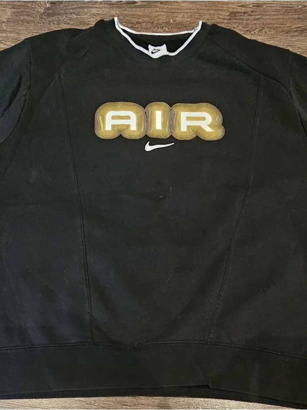 Nike Black 'Air' Crewneck Sweatshirt Size xl